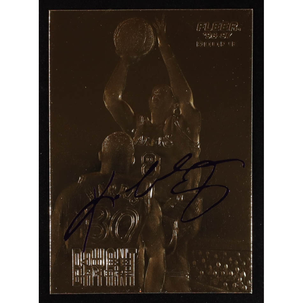 Kobe Bryant 1996-97 Fleer Purple Signature 23Kt Gold Card at PristineAuction.com