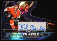 Bobby Clarke 2025 Leaf Metal Steel Blades Autographs Mirror Blue #SBBC1 #7/8 at PristineAuction.com