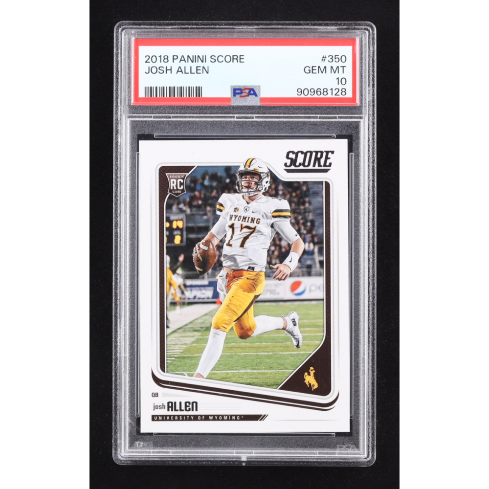 Josh Allen 2018 Panini Score #350 RC (PSA 10) at PristineAuction.com