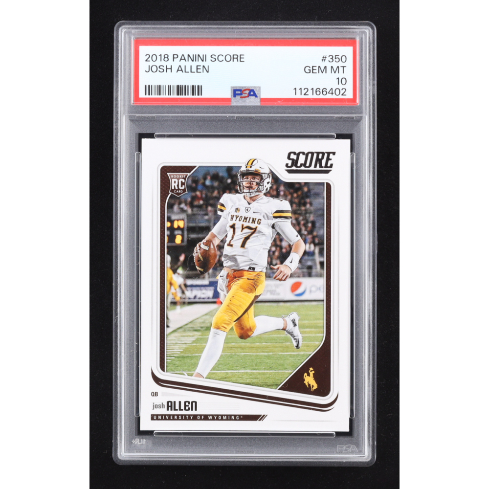 Josh Allen 2018 Panini Score #350 RC (PSA 10) at PristineAuction.com