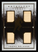 Teemu Selanne 2015-16 Panini Anthology Tetrad Materials #50 #21/25 at PristineAuction.com