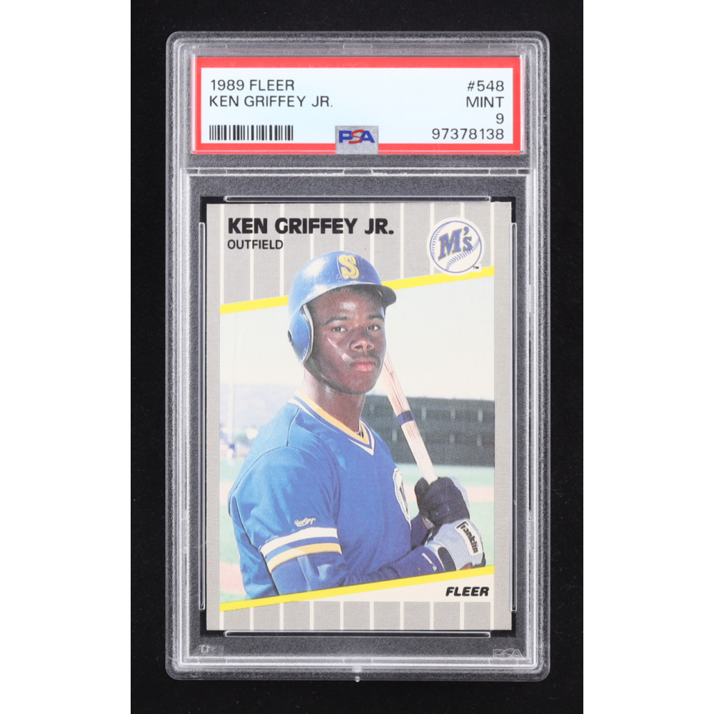 Ken Griffey Jr. 1989 Fleer #548 RC (PSA 9) at PristineAuction.com