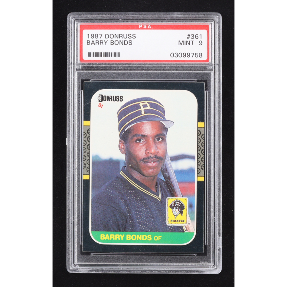 Barry Bonds 1987 Donruss #361 RC (PSA 9) at PristineAuction.com