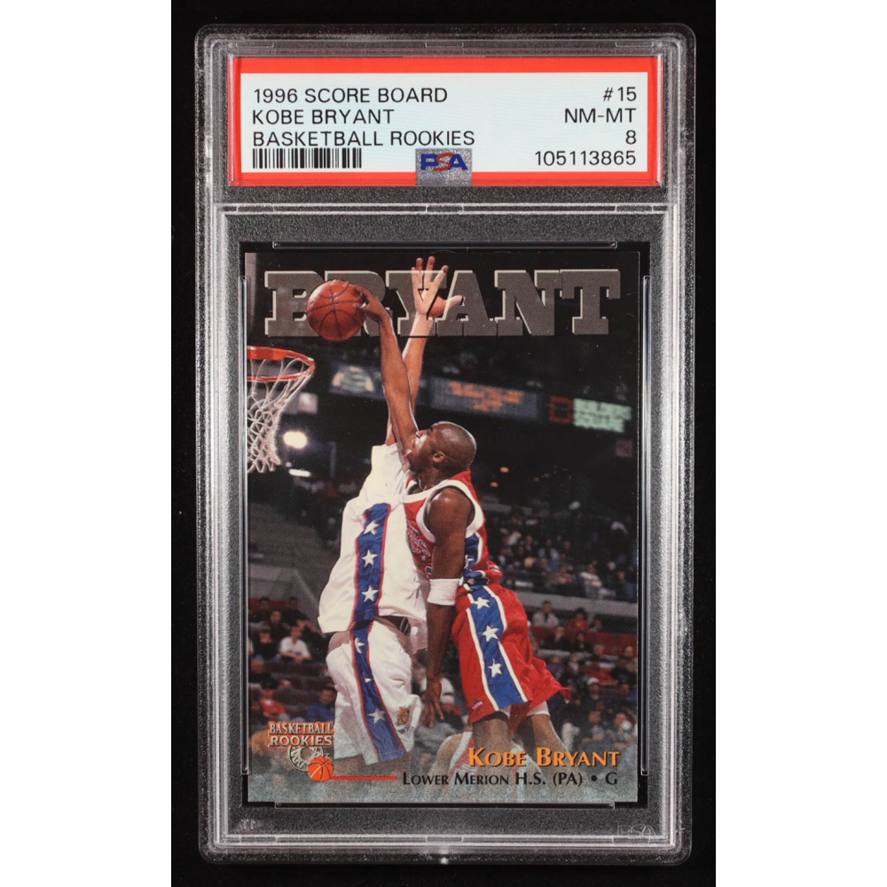 Kobe Bryant 1996 Score Board Rookies #15 RC (PSA 8) at PristineAuction.com