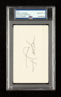 Jimmy Carter Signed Index Card (PSA) at PristineAuction.com