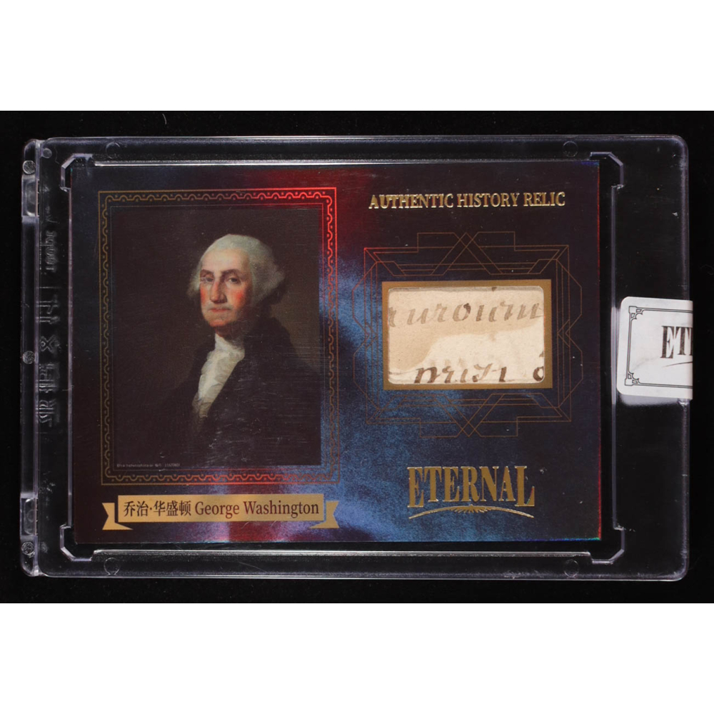 2024 ETERNAL CUTS Authentic History Relic George Washington 1st US President /99 EUR 38,44