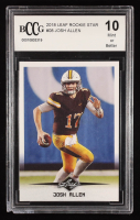 Josh Allen 2018 Leaf Rookie Star #08 RC (BCCG 10) at PristineAuction.com
