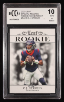 CJ Stroud 2023 Leaf Special Release Rookie Achievement #RA10 RC (BCCG 10) at PristineAuction.com