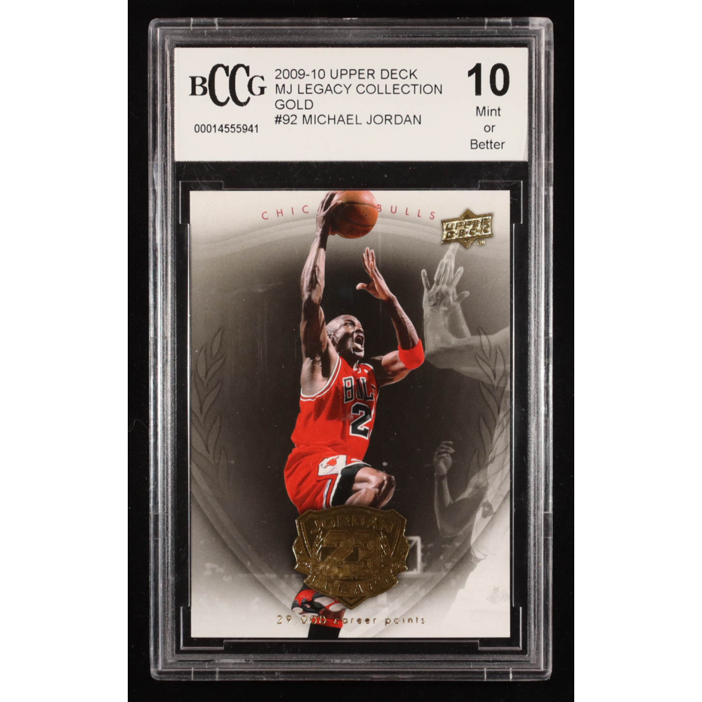 Michael Jordan 2009-10 Upper Deck Michael Jordan Legacy Collection Gold #92 (BCCG 10) at PristineAuction.com
