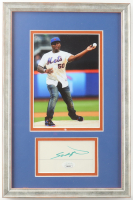 50 Cent Signed Cut "New York Mets" Custom Framed Photo Display (JSA) at PristineAuction.com