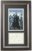 Keanu Reeves Signed Cut "Matrix" Custom Framed Photo Display (JSA) at PristineAuction.com
