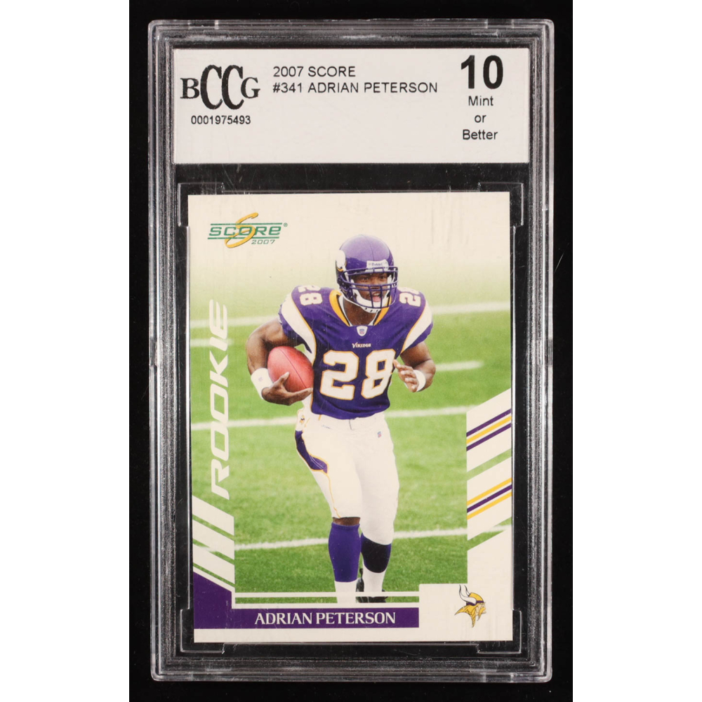 Adrian Peterson 2007 Score #341 RC (BCCG 10) at PristineAuction.com