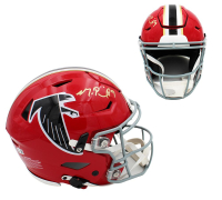 Michael Penix Jr. Signed Falcons Full-Size Authentic On-Field Throwback Alternate Speedflex Helmet (Beckett) at PristineAuction.com