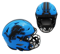 Jahmyr Gibbs Signed Lions Full-Size Authentic On-Field Rave Alternate Speedflex Helmet (Fanatics) at PristineAuction.com