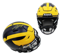 JJ McCarthy Signed Michigan Wolverines Full-Size Authentic On-Field Speedflex Helmet (Beckett) at PristineAuction.com