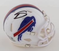 Stefon Diggs Signed Bills Speed Mini Helmet (Beckett) at PristineAuction.com