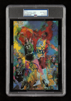 Magic Johnson & Larry Bird Signed 1988 LeRoy Neiman Art Print (PSA) at PristineAuction.com