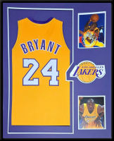 Kobe Bryant Custom Framed Jersey Display at PristineAuction.com