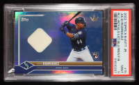 Julio Rodriguez 2022 Topps X Bobby Witt Jr. Crown Collection Crown Jewels Relics Royals Light Blue #15 #124/150 RC (PSA 10) at PristineAuction.com
