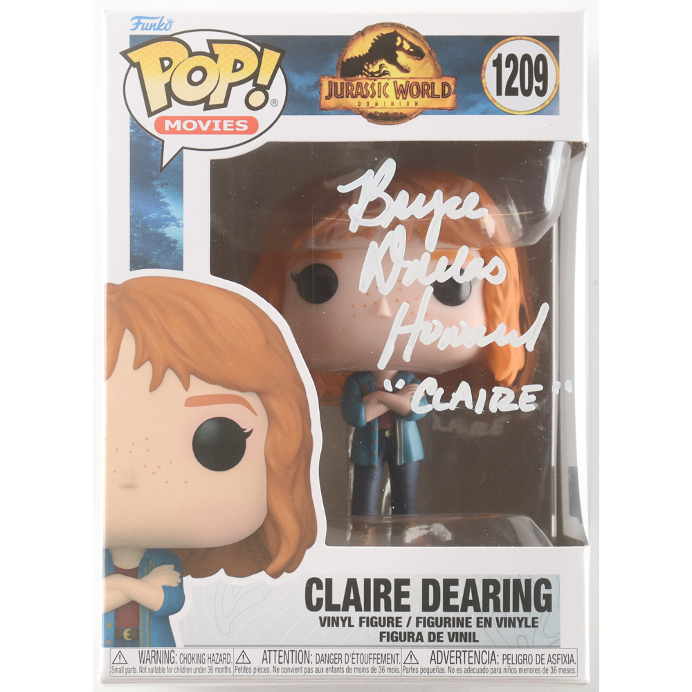 Bryce Dallas Howard Signed "Jurassic World: Dominion" #1209 Claire Dearing Funko Pop! Vinyl Figure Inscribed "Claire" (Beckett) at PristineAuction.com