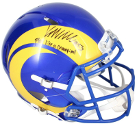Kyren Williams Signed Rams Full-Size Authentic On-Field Speed Helmet Inscribed "Play Like A Champion" (Beckett) at PristineAuction.com