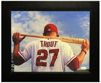 Mike Trout Signed Angels Custom Framed Photo (JSA) at PristineAuction.com