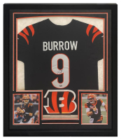 Joe Burrow Signed Bengals Custom Framed Nike Elite Authentic Jersey (Fanatics) at PristineAuction.com