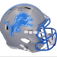 Jahmyr Gibbs Signed Lions Full-Size Speed Helmet (Fanatics) at PristineAuction.com