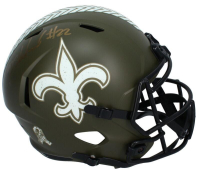 Rashid Shaheed Signed Saints Full-Size Salute To Service Alternate Speed Helmet (Beckett) at PristineAuction.com