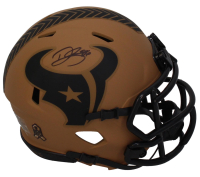 Dalton Schultz Signed Texans Salute to Service Alternate Speed Mini Helmet (Beckett) at PristineAuction.com