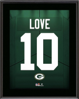 Jordan Love Packers Jersey Number Framed Plaque at PristineAuction.com