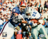 Darryl Talley Signed Bills 8x10 Photo (Beckett) at PristineAuction.com