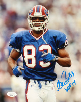 Andre Reed Signed Bills 8x10 Photo Inscribed "HOF 14" (JSA) at PristineAuction.com