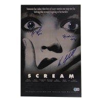 Neve Campbell, Skeet Ulrich & Matthew Lillard Signed "Scream" 11x17 Photo Inscribed "Billy" & "Stu" (Beckett) at PristineAuction.com