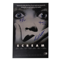 Neve Campbell, Skeet Ulrich & Matthew Lillard Signed "Scream" 11x17 Photo Inscribed "Billy" & "Stu" (Beckett) at PristineAuction.com