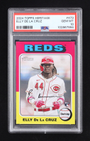 Elly De La Cruz 2024 Topps Heritage #473 RC (PSA 10) at PristineAuction.com