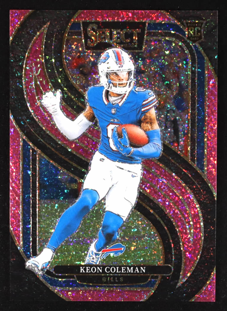 Keon Coleman 2024 Select Prizm Pink Glitter #153 RC #3/15