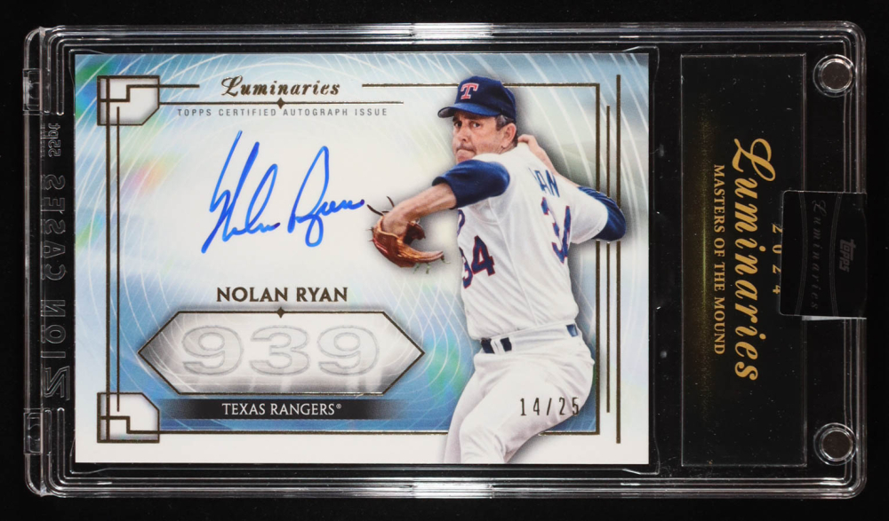 Nolan Ryan 2024 Topps Luminaries Masters of the Mound Autographs #MOMNR2 #14/25