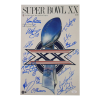 1985 Bears Super Bowl XX 11x17 Photo Team-Signed By (17) with Dan Hampton, Mike Singletary, Ron Rivera, Matt Suhey (Beckett & JSA) at PristineAuction.com
