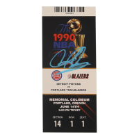 Dennis Rodman Signed 1990 NBA Finals Game 5 Commemorative Ticket (PIA) at PristineAuction.com