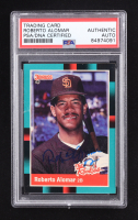 Roberto Alomar Signed 1988 Donruss The Rookies #35 RC (PSA) at PristineAuction.com