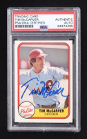 Tim McCarver Signed 1981 Fleer #27 (PSA) at PristineAuction.com