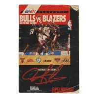 Dennis Rodman Signed "Bulls vs Blazers and the NBA Playoffs" SNES Video Game Instruction Booklet (JSA & PIA) at PristineAuction.com