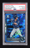 Jonatan Clase Signed 2022 Bowman Chrome Draft Sapphire #BDC30 RC (PSA) at PristineAuction.com