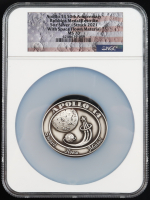 2021 5oz Silver Apollo 14 Robbins Medal 50th Anniversary Commemorative Coin NGC MS70 in Display Case at PristineAuction.com