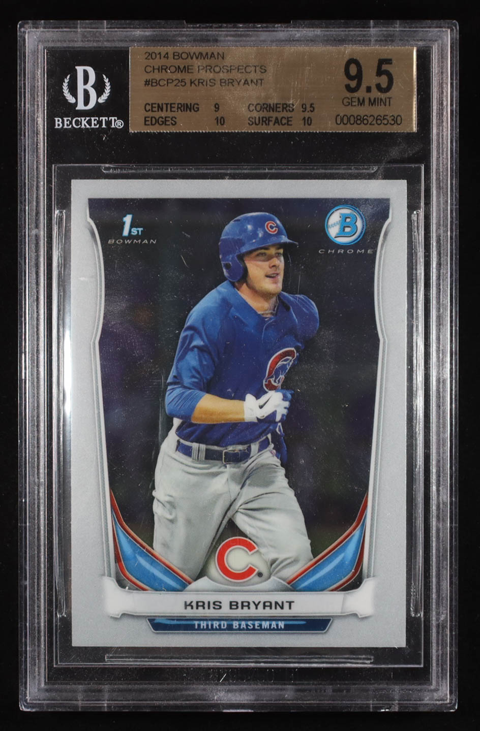 Kris Bryant 2014 Bowman Chrome Prospects #BCP25 RC (BGS 9.5) at PristineAuction.com Kris Bryant 2014 Bowman Chrome Prospects #BCP25 RC (BGS 9.5) at PristineAuction.com