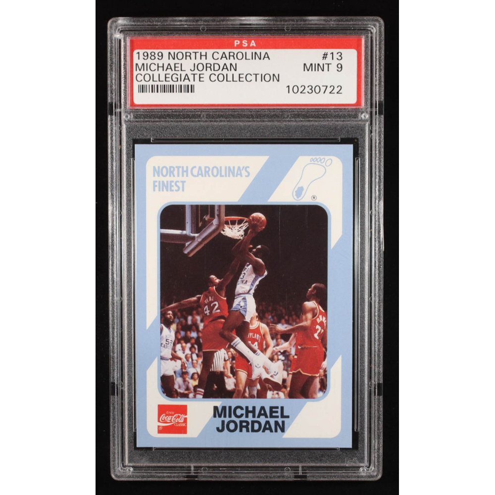 Michael Jordan 1989-90 North Carolina Collegiate Collection #13 (PSA 9) at PristineAuction.com