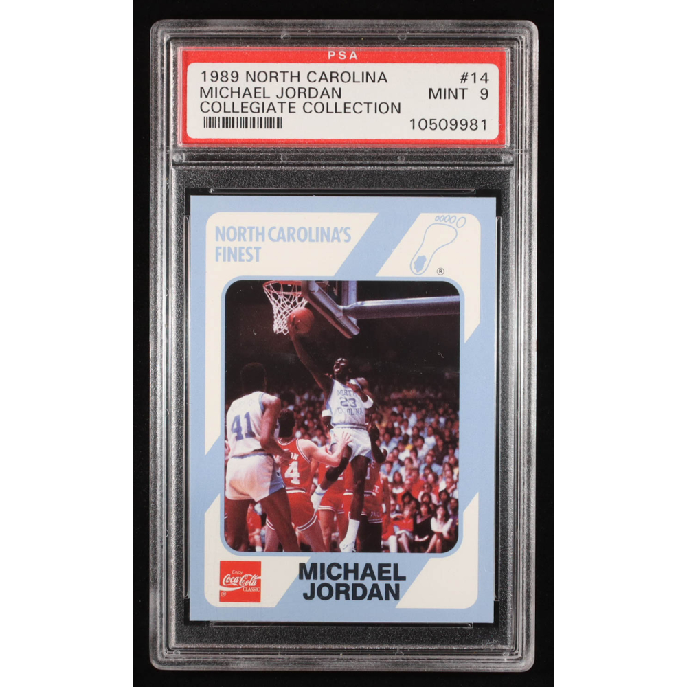 Michael Jordan 1989-90 North Carolina Collegiate Collection #14 (PSA 9) at PristineAuction.com