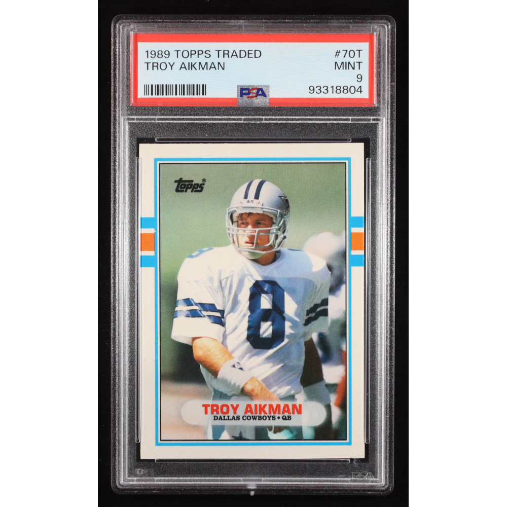 Troy Aikman 1989 Topps Traded #70T RC (PSA 9) at PristineAuction.com