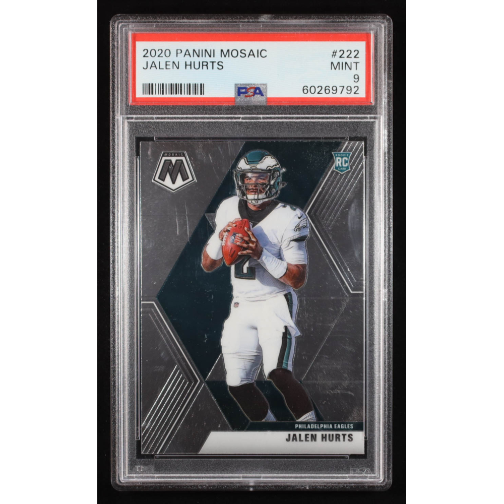 Jalen Hurts 2020 Panini Mosaic #222 RC (PSA 9) at PristineAuction.com
